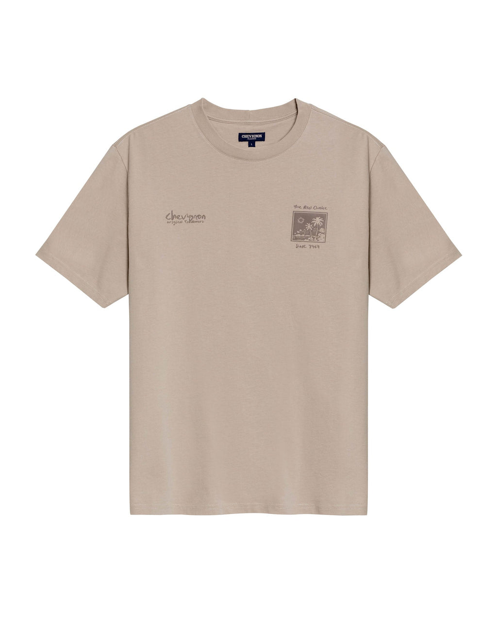 Mens T-Shirt Classic Fit Short Sleeve Cotton Jersey Polonia Front Back Graphics Heavy Rib Collar - Gray 63_641H005_GRI171107_3