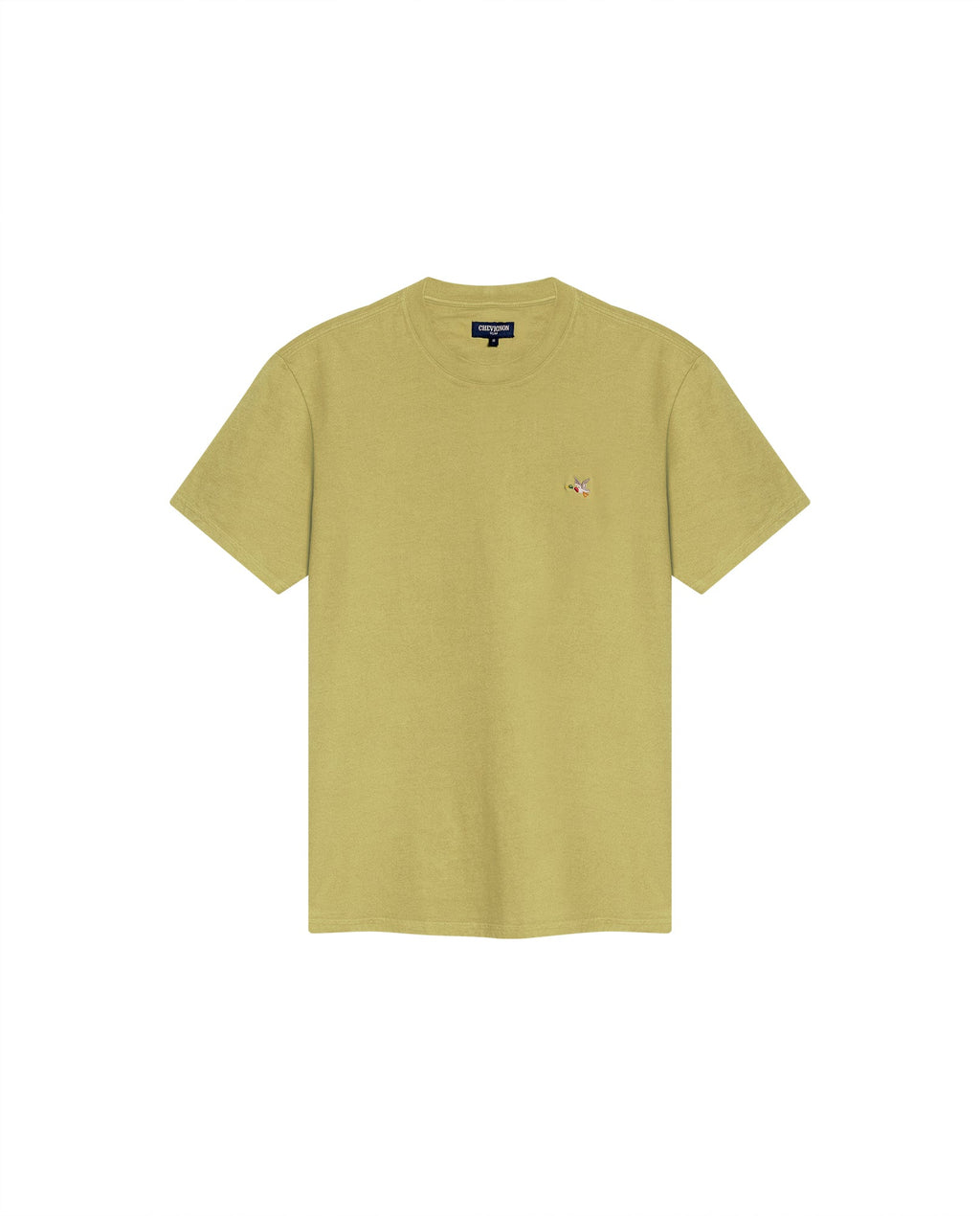 Men's Slim Fit Crew Neck T-shirt in Cotton Stretch Blend, Navigate - 1