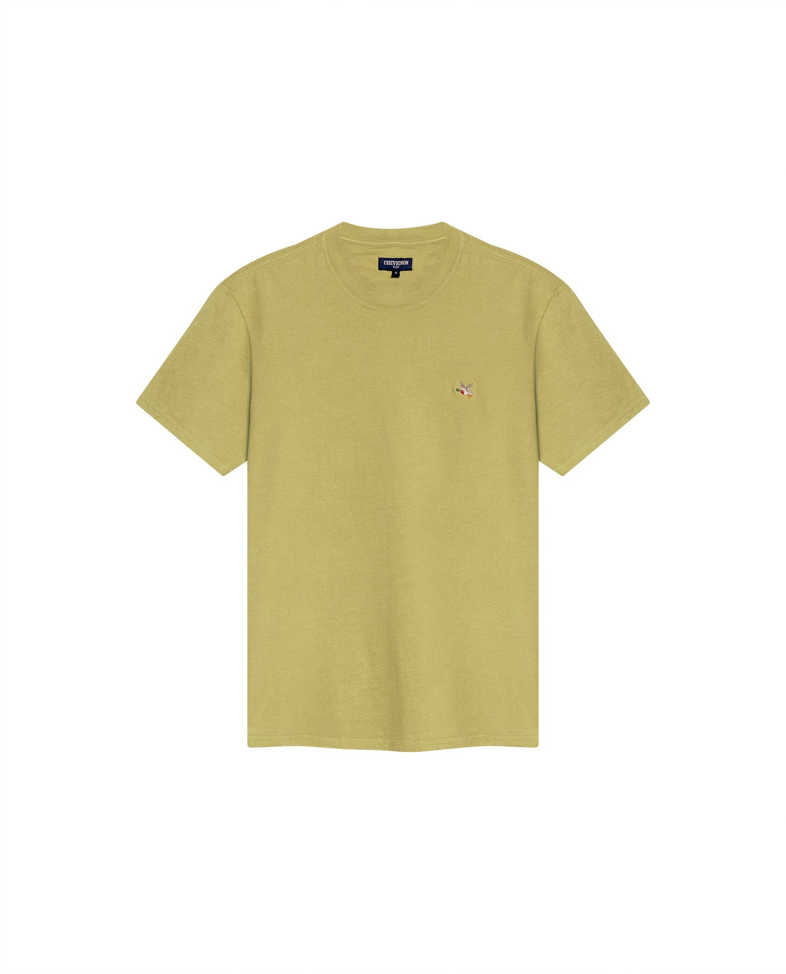 Men's Slim Fit Crew Neck T-shirt in Cotton Stretch Blend, Navigate - 1