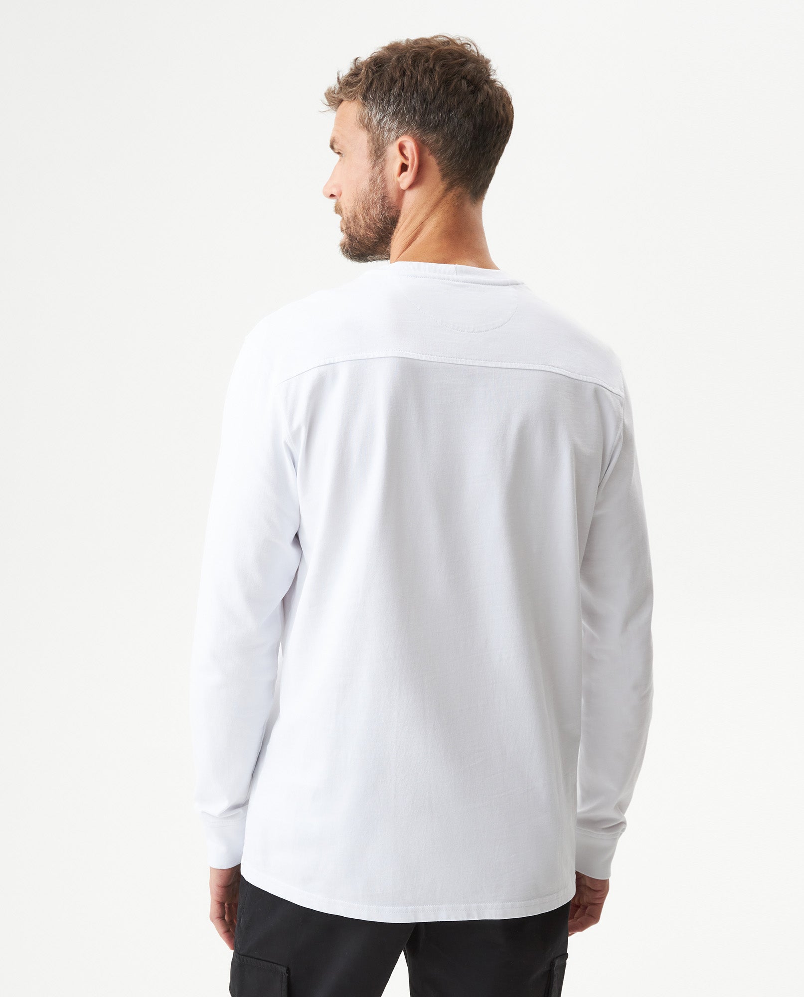 Men's Classic Fit Long Sleeve T-shirt in Cotton, Voyage - 5