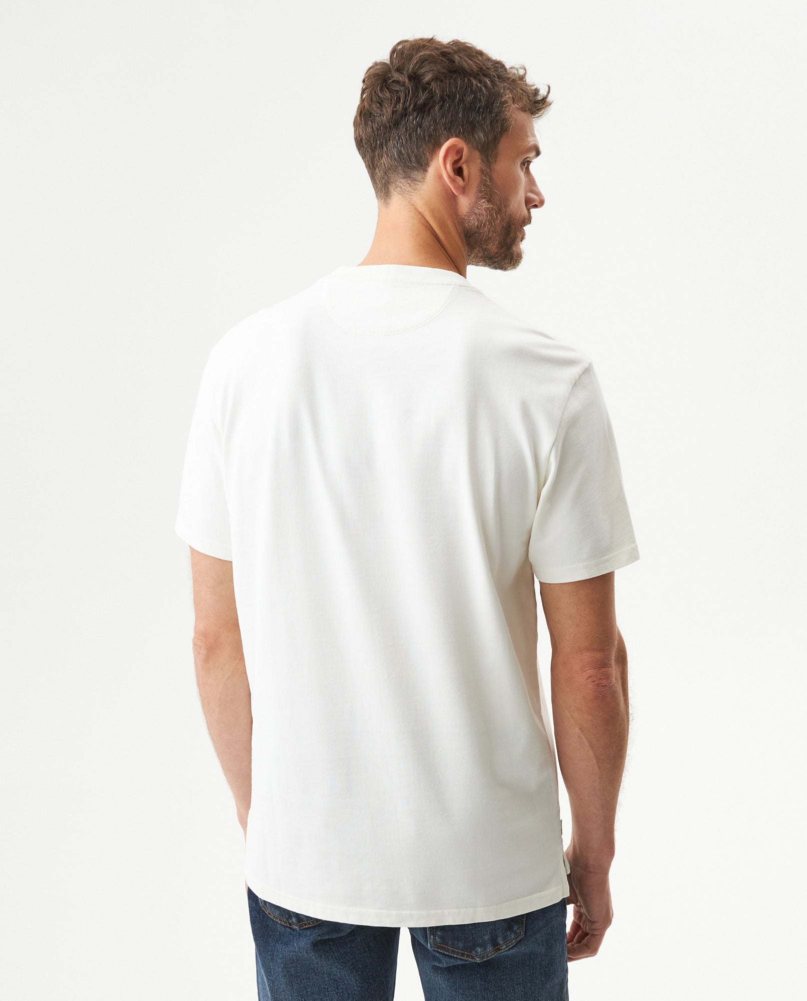 Men's Classic Fit Short Sleeve T-shirt in Cotton, Windward - 5