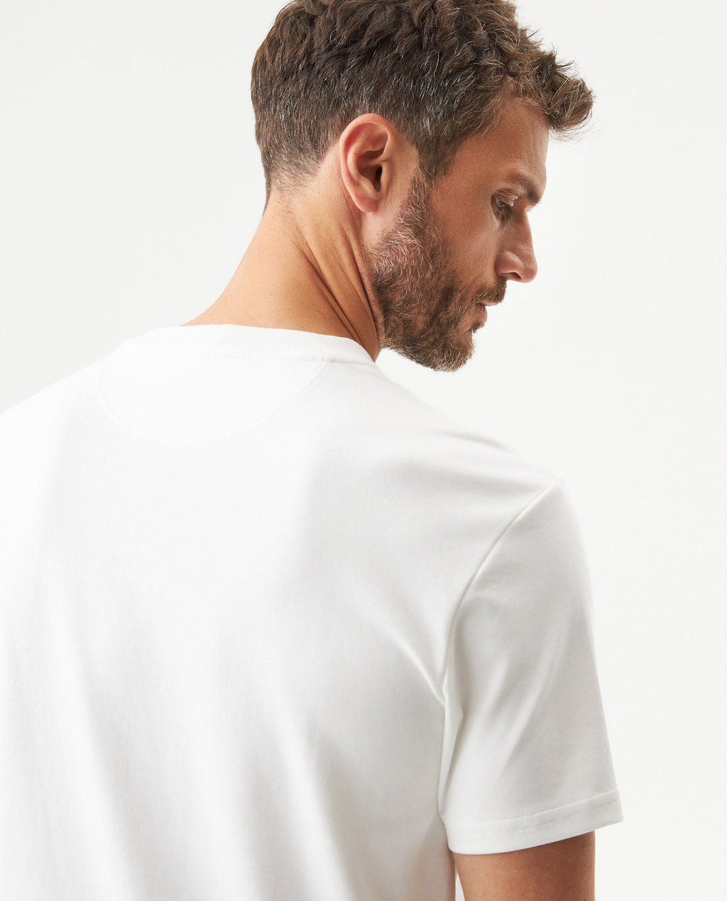 Men's Slim Fit T-shirt in Cotton-Polyester Blend, Waypoint - 6