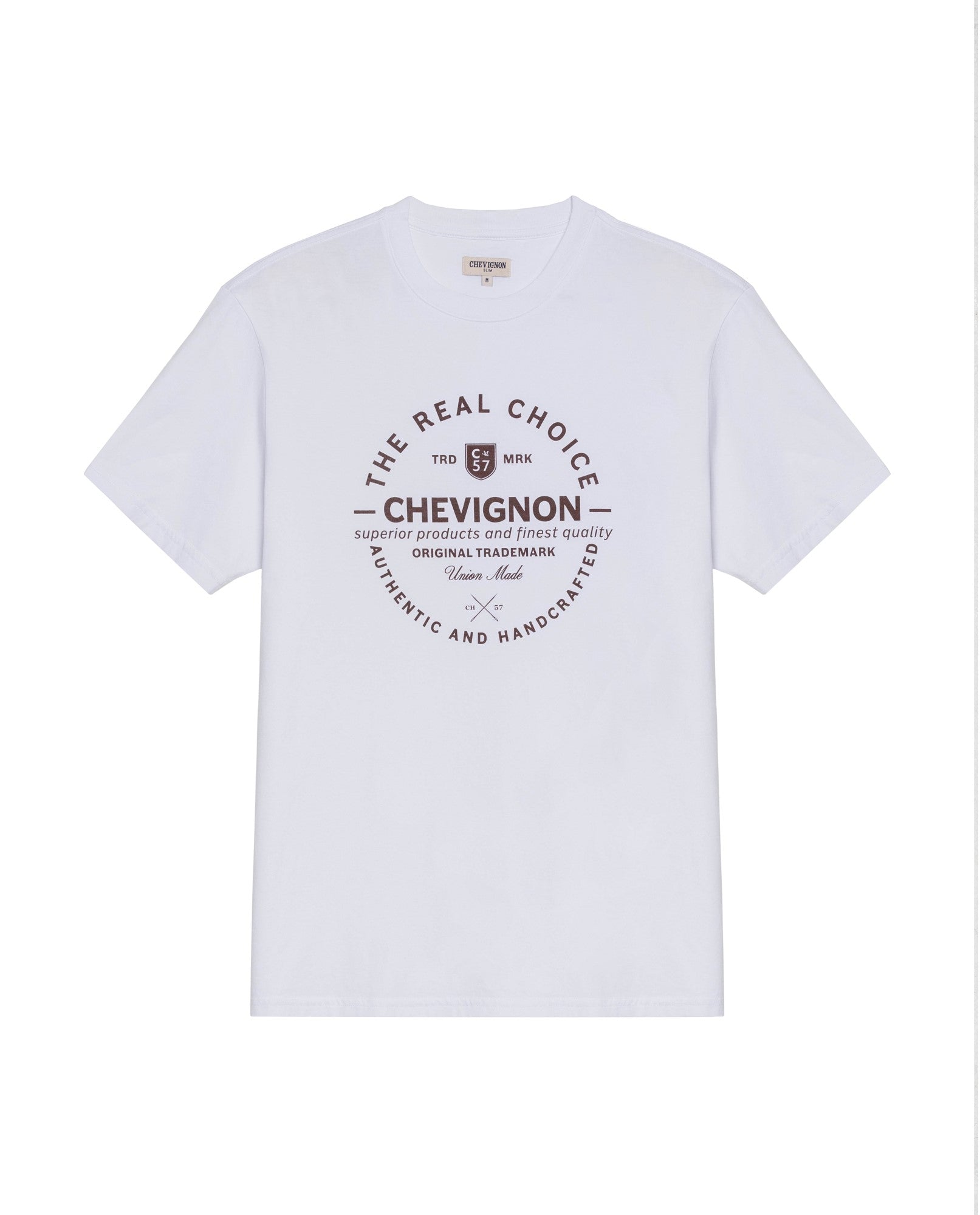 Men's Slim Fit Short Sleeve T-shirt in Cotton, Festive - 1