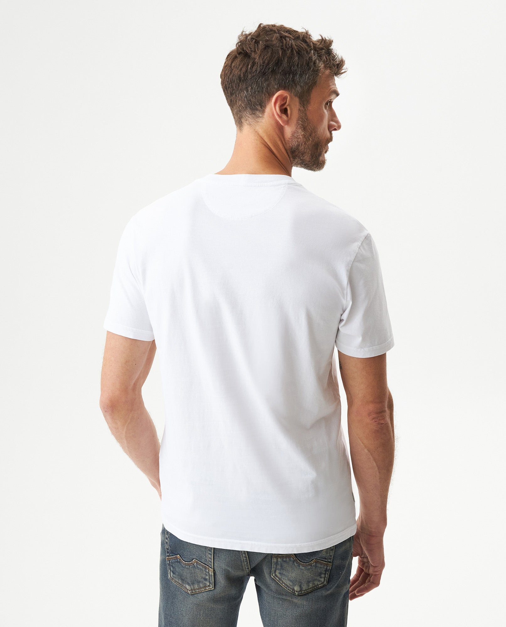 Men's Slim Fit Short Sleeve T-shirt in Cotton, Festive - 5