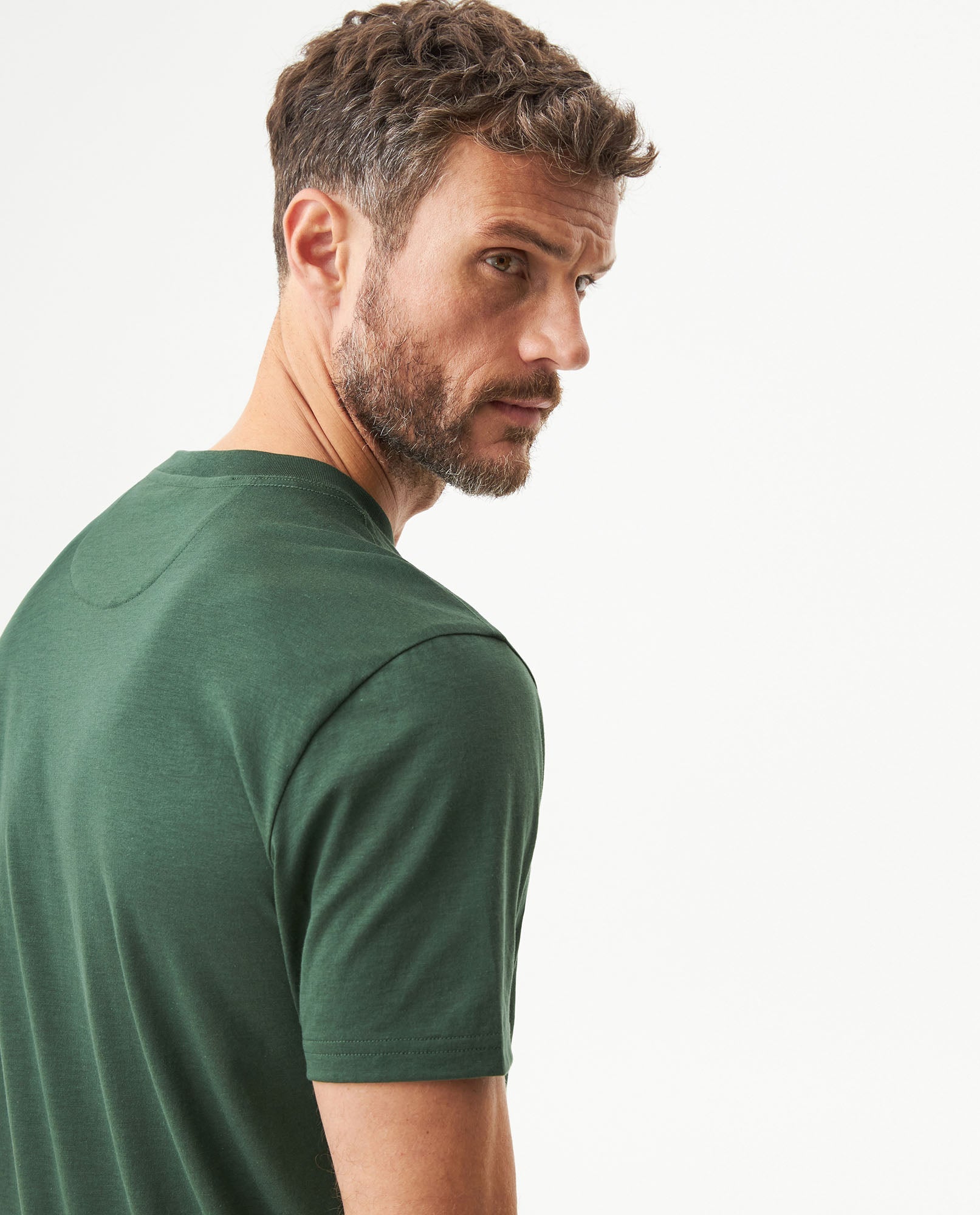 Men's Essential Slim Fit Short Sleeve T-shirt in Pima Cotton, Heritage - 6