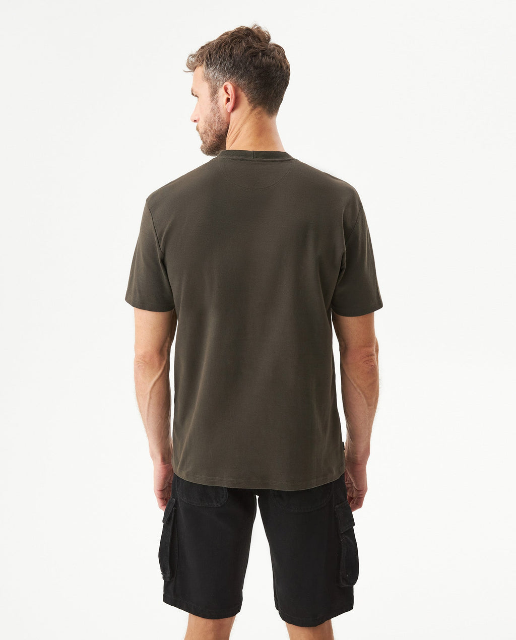 Men's Classic Fit Printed T-shirt in Cotton, Shipyard - 5