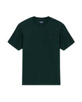 Men's Embroidered Slim Fit T-shirt in Cotton, Twilight  - 1